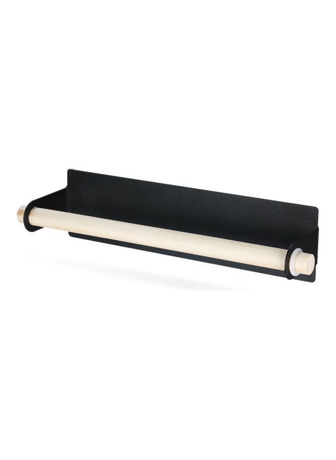 NIBEMINENT Self-adhesive Single Pole Towel Holder Black 26.00 x 6.00 6.50cm  - Image 1