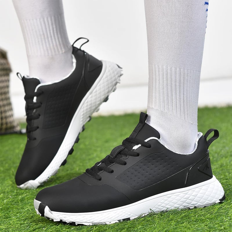 ULTIANT Women Golf Shoes Spikeless Waterproof Golf Sport Sneakers Size5-10(Black,42) - Image 2