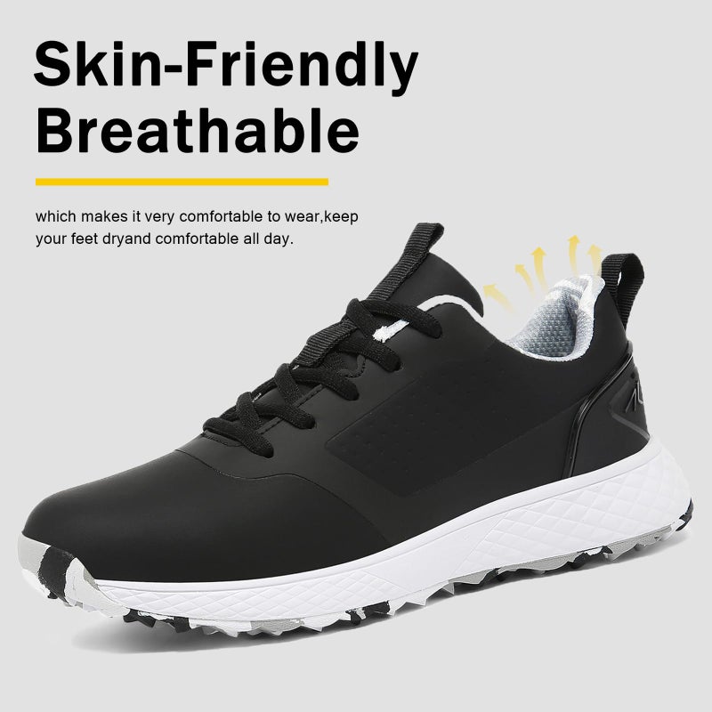 ULTIANT Women Golf Shoes Spikeless Waterproof Golf Sport Sneakers Size5-10(Black,42) - Image 5