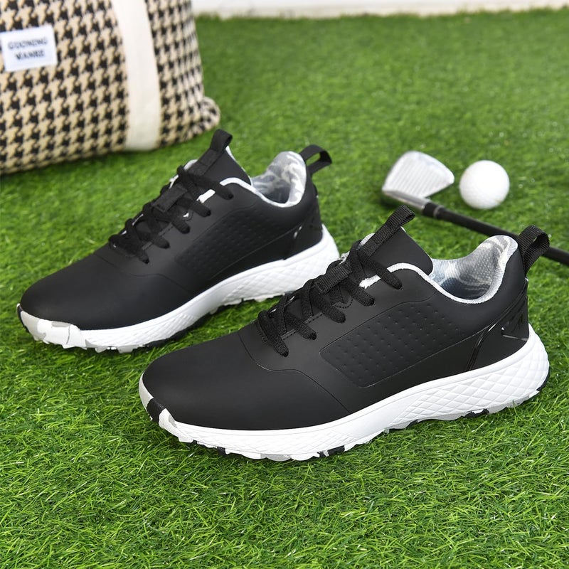 ULTIANT Women Golf Shoes Spikeless Waterproof Golf Sport Sneakers Size5-10(Black,42) - Image 3