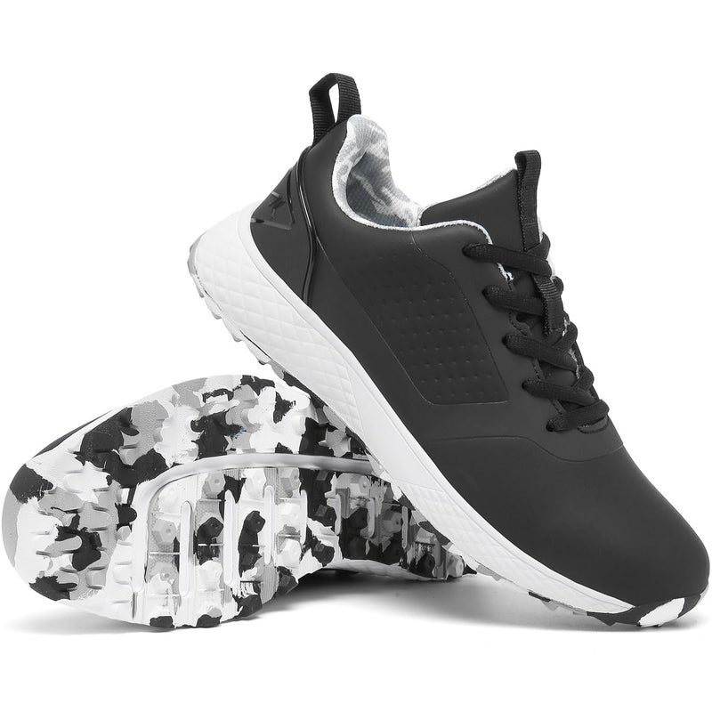 ULTIANT Women Golf Shoes Spikeless Waterproof Golf Sport Sneakers Size5-10(Black,42) - Image 1