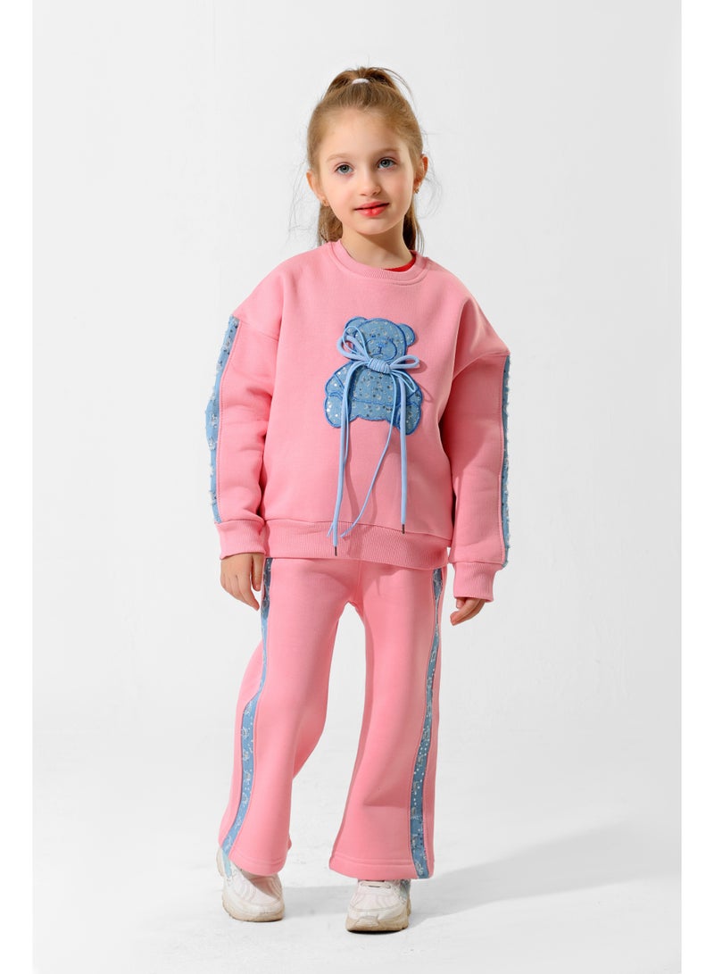 ريمينت بيجاما للبنات دبدوب جينز روز - Image 2