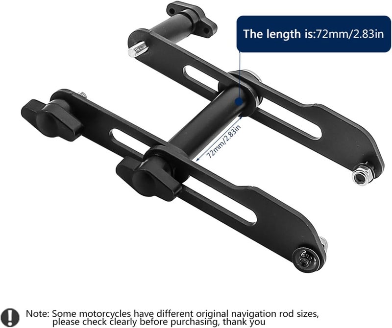 QASULER Motorcycle Phone Holder Bracket - Image 2