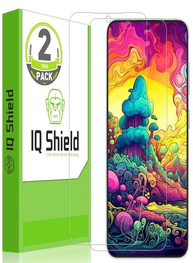IQShield 2 Pack for Samsung Galaxy S24 Screen Protector: Clear TPU Film, Bubble-Free Installation, Scratch-Resistant, Case Friendly, HD Clarity for Ultimate Protection Fingerprint Unlock - Image 1