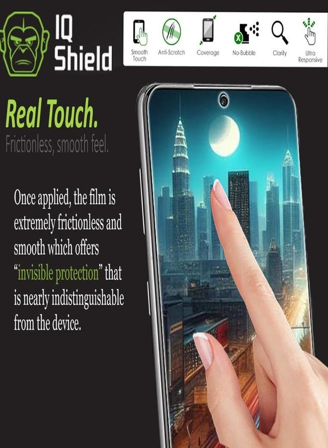 IQShield 2 Pack for Samsung Galaxy S24 Screen Protector: Clear TPU Film, Bubble-Free Installation, Scratch-Resistant, Case Friendly, HD Clarity for Ultimate Protection Fingerprint Unlock - Image 4