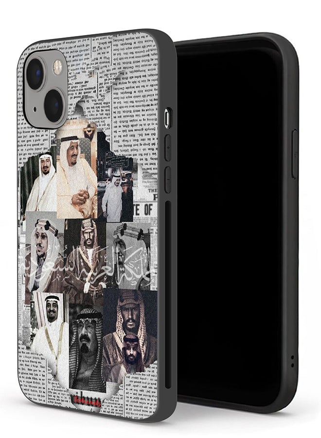 Tolwak Apple iPhone 13 mini Protective Case Saudi Kings In News Paper - Image 1