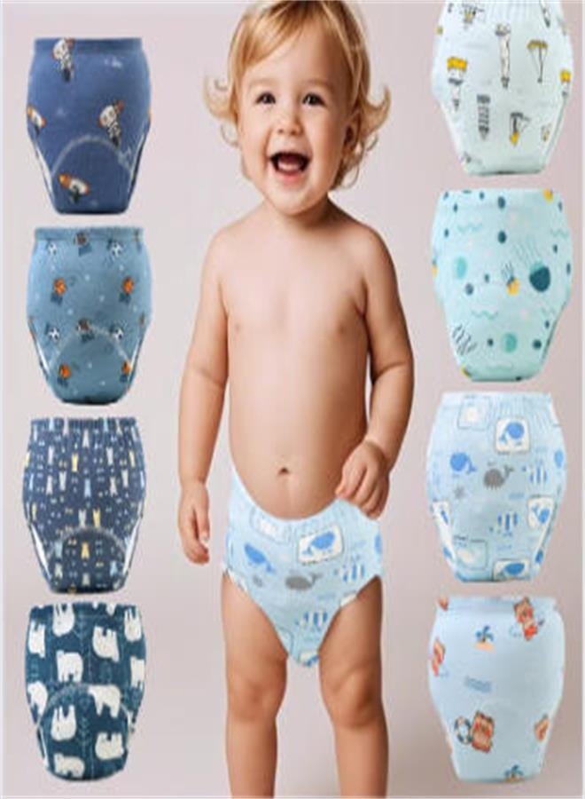 Baby Potty Training Underwear, Cloth Diaper Training Pants for Boys and Girls, 8 Pack - Image 1