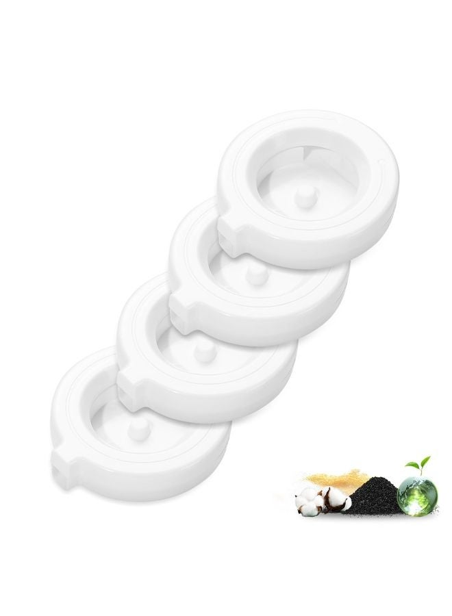 MOWKIT Dog Water Dispenser Filters, Triple Filtration System For 3L/3.6L/4.6L/6L/8L Pet Water Dispenser, Pet Fountain filter Replacement (4 Pcs) - Image 1