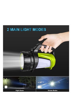 KASTWAVE Rechargeable Spotlight, LED Handheld Spotlight with 1200LM, Power Bank, IP65 Waterproof Lantern Flashlight with Straps for During Hurricane, Emergency, Storms, Outages, Hiking, Camping, 1 Pcs  - Image 2