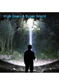 KASTWAVE Rechargeable Spotlight, LED Handheld Spotlight with 1200LM, Power Bank, IP65 Waterproof Lantern Flashlight with Straps for During Hurricane, Emergency, Storms, Outages, Hiking, Camping, 1 Pcs  - Image 4