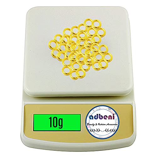 Adbeni Manicure Accessories CCB Ring Golden Flatback-4019, 10g for Nail Art Decoration - Image 3