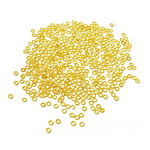 Adbeni Manicure Accessories CCB Ring Golden Flatback-4019, 10g for Nail Art Decoration - Image 1