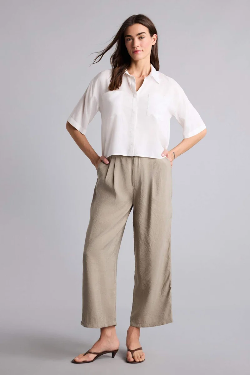 DeFacto Wide Leg Regular Hem Zipper Sensual Trousers
