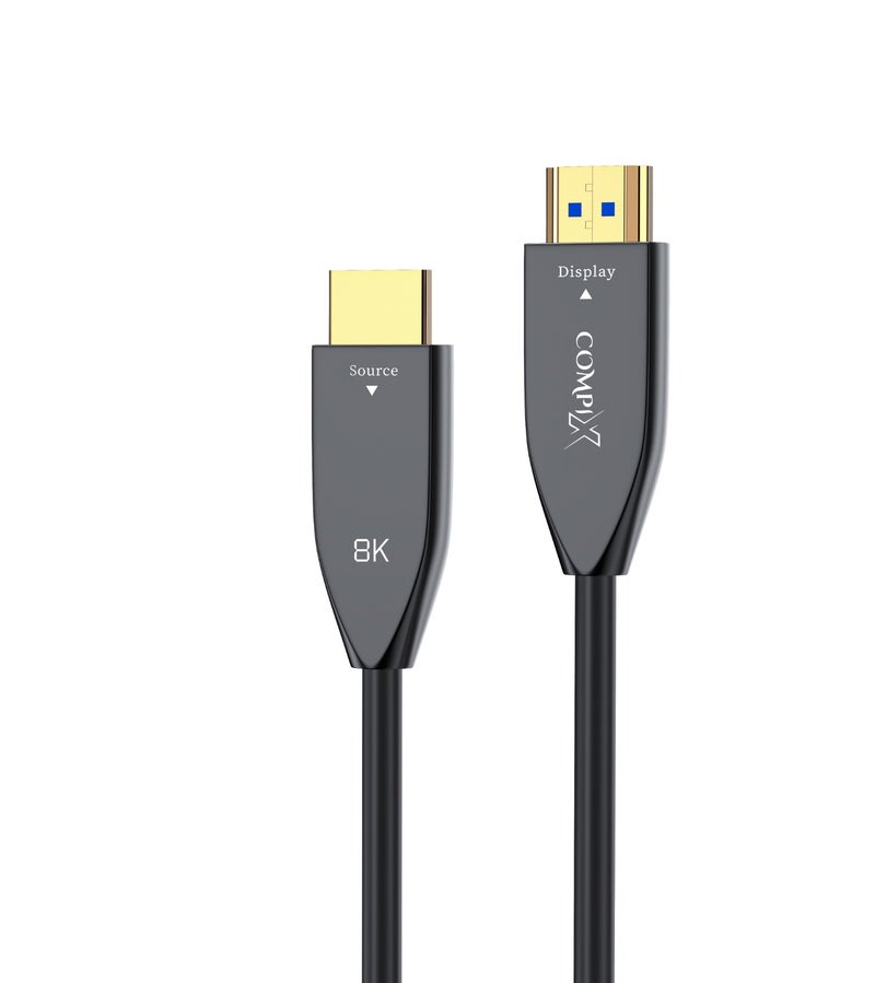 COMPIX HDMI 2.1 Fiber Optic Cable 50M, High-Speed HDMI Cord 48Gbps, 8K@60Hz, 4K@120/144Hz, Active Optical Supports eARC/Dolby/HDR 10+/HDCP, Compatible with PS5/PS4, Xbox, MacBook Pro, Projector, TV - Image 1