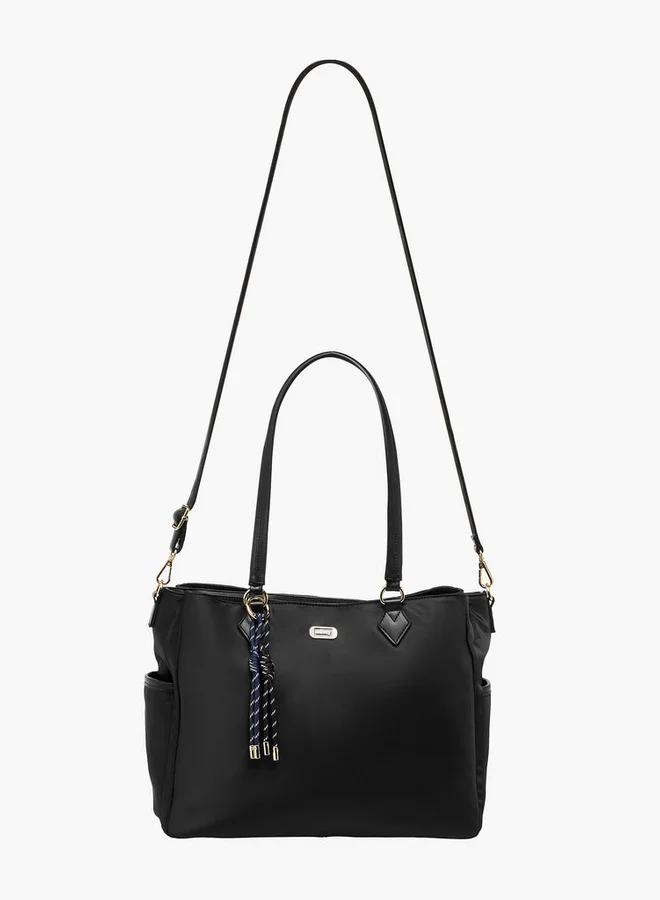 MISSY Women's Solid Tote Bag and Pouch Set