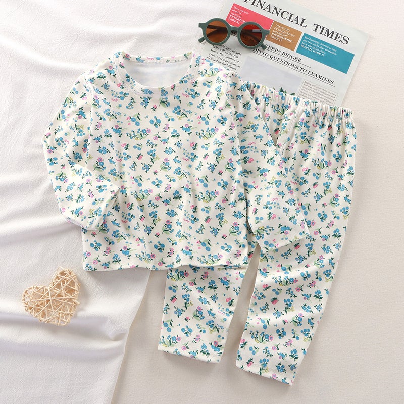 Children'S Intimates German Velvet Thermal Clothing Boys And Girls Autumn Clothes Long Pants Pajamas Home Clothes Baby Home Clothes - Image 1