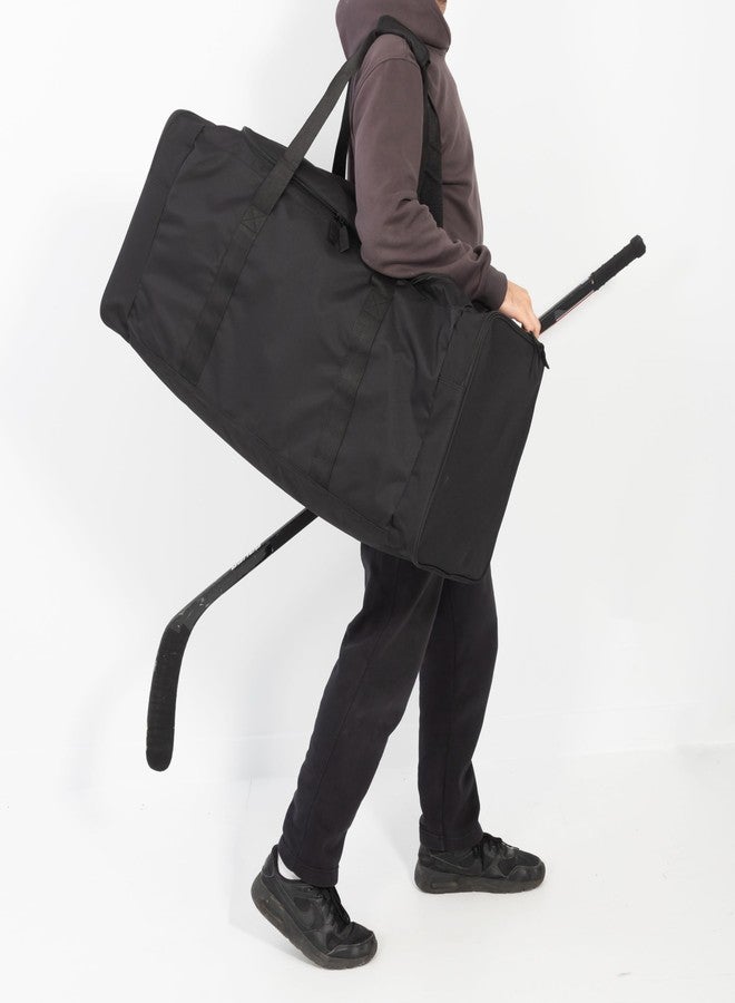 جيت ستريم حقيبة هوكي متينة من جيت ستريم | حقيبة سفر متعددة الجيوب | حقيبة رياضية كبيرة مقاومة للماء | حقيبة أمتعة قابلة للطي بمقابض مبطنة للتخييم (36 بوصة، أسود) - Image 3