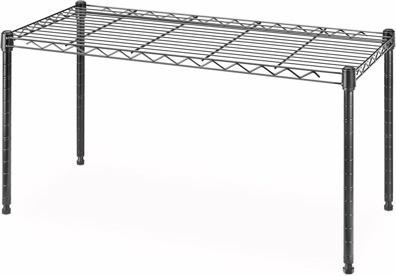 Whitmor 1 Tier Shelving Units Wire Rack Storage Organizer 30 L x 14 W x 15 H Black - Image 2