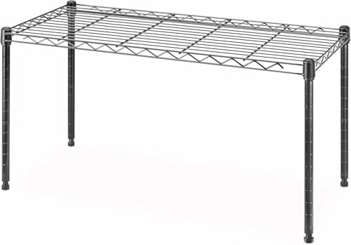 Whitmor 1 Tier Shelving Units Wire Rack Storage Organizer 30 L x 14 W x 15 H Black - Image 1