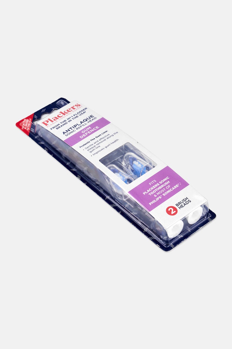 Plackers Antiplaque 2 Pieces Sonic Refill Brush Head - Image 2