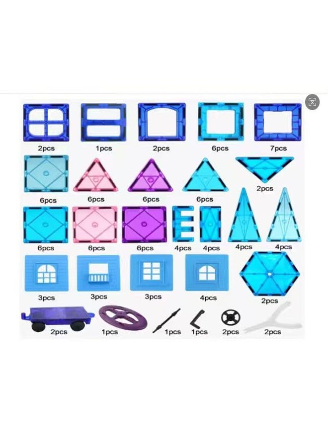 GOOTOY 100PCS Building Blocks, Magnets Building Set, Construction Stacking Toy Gift for Kids - Image 4