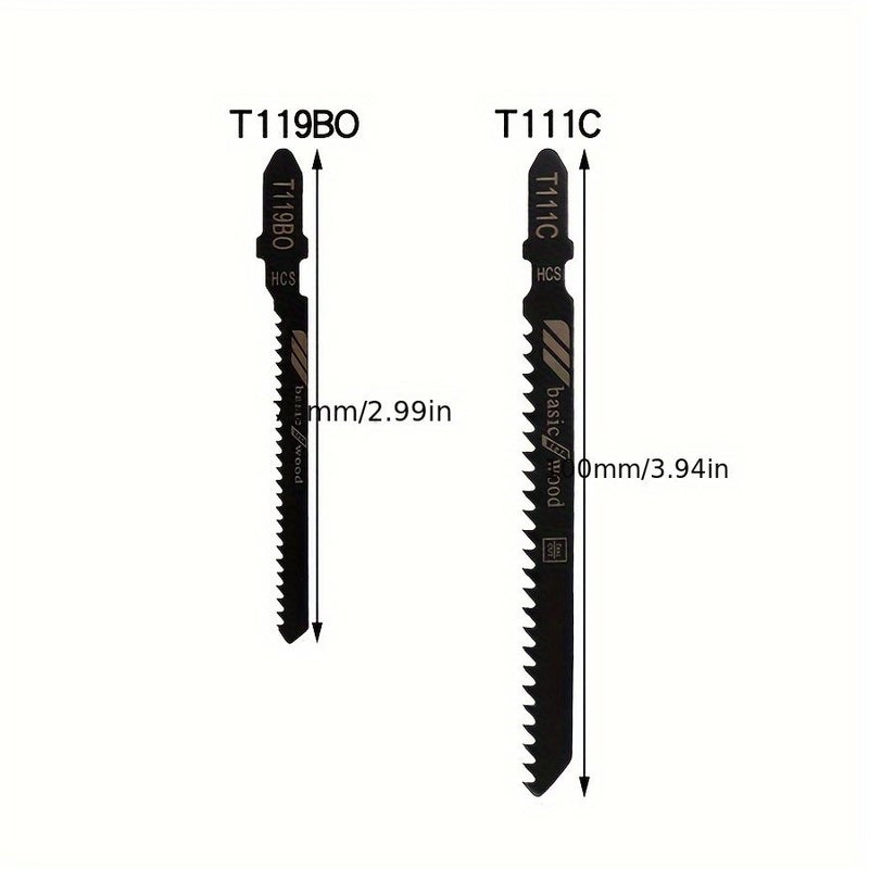 20 Pieces Premium High Carbon Steel Jig Saw Blades Set Multi Material Cutting Wood Plastic Metal Universal Fit Most Saws - Image 4