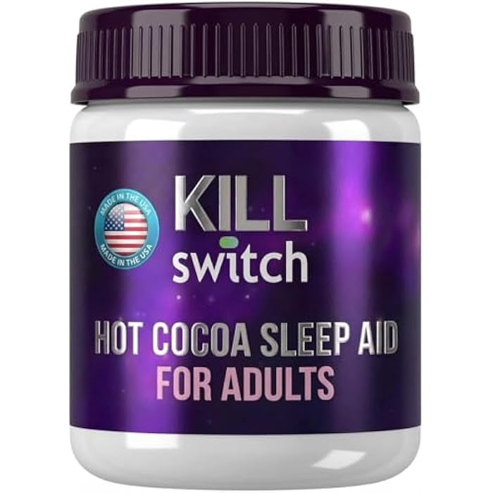 SWITCH Killswitch Sleep Aid for Adults – Fall Asleep Fast & Wake Refreshed, Sugar-Free Hot Chocolate Supplement - Magnesium, Tart Cherry, L-Theanine & More for Restful Sleep, 30 Servings, Made in USA - Image 1