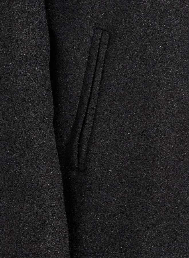 Styli Longline Wool Like Double Breasted Blazer