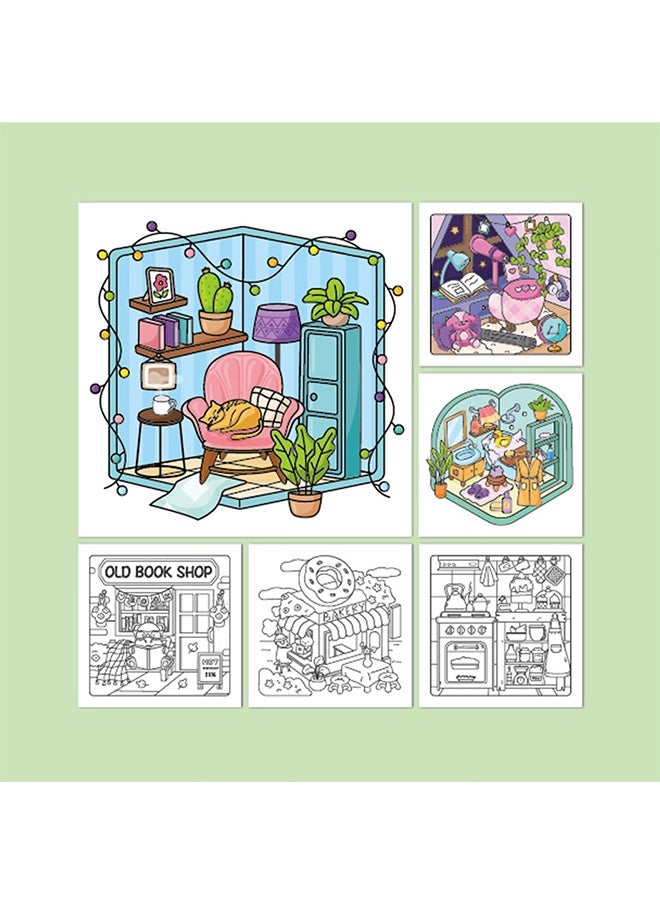 Lemon 40 Pages Children's Doodle Book, for Coloring and Drawing,  Wall Stickable, Thick Paper for Art Fill-In, Perfect for School, Students, Stationery, and Learning Supplies  - Image 3