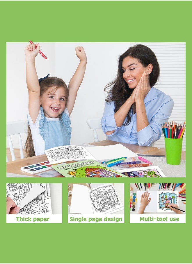 Lemon 40 Pages Children's Doodle Book, for Coloring and Drawing,  Wall Stickable, Thick Paper for Art Fill-In, Perfect for School, Students, Stationery, and Learning Supplies  - Image 4