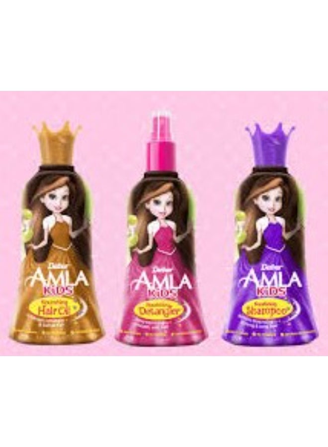 دابر مجموعة  منتجات العناية بالشعر من دابر أملا للأطفال 3 قطع