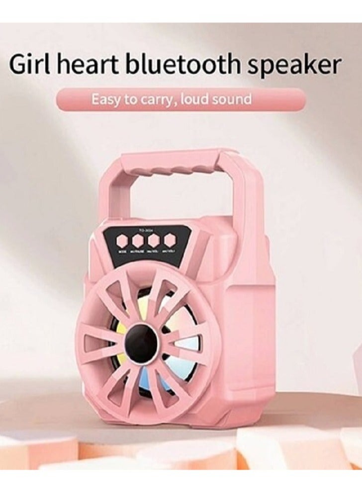 Portable Bluetooth Speaker - Outdoor Wireless Speaker Delivering High-Fidelity Surround Sound, FM Radio, Mini Audio Karaoke, and Long-Lasting Power for Uninterrupted Musical Bliss - Image 4