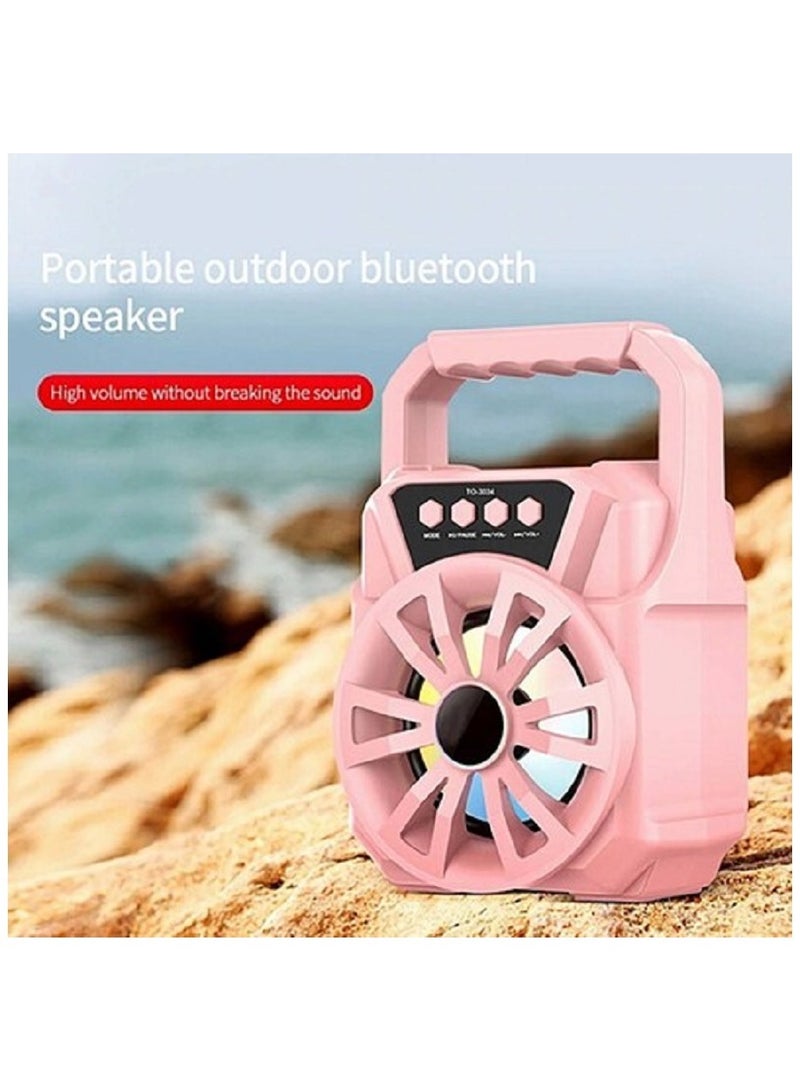 Portable Bluetooth Speaker - Outdoor Wireless Speaker Delivering High-Fidelity Surround Sound, FM Radio, Mini Audio Karaoke, and Long-Lasting Power for Uninterrupted Musical Bliss - Image 5