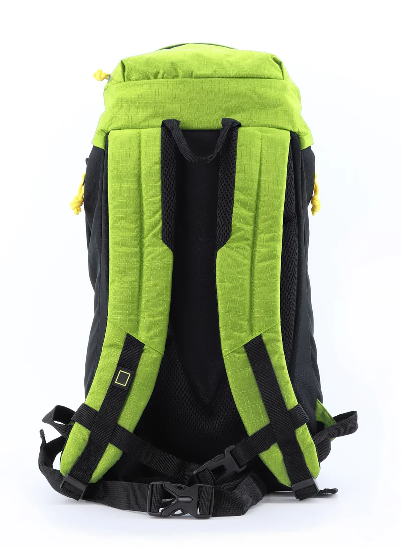 NATIONAL GEOGRAPHIC National Geographic DESTINATION Backpack Lime, Durable Water Resistant Polyester Lightweight Green Bag For Men Women Trekking Hiking Camping Outdoor Travel 15L