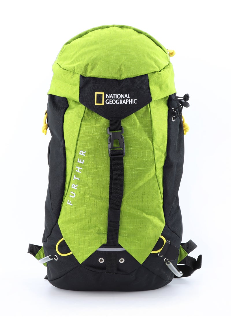 NATIONAL GEOGRAPHIC National Geographic DESTINATION Backpack Lime, Durable Water Resistant Polyester Lightweight Green Bag For Men Women Trekking Hiking Camping Outdoor Travel 15L  - Image 1