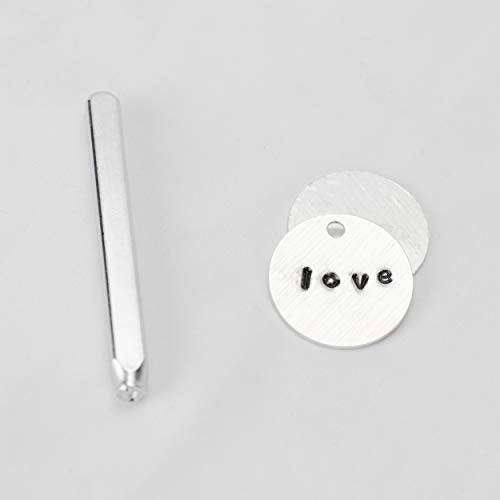Coral Cactus Custom Font Number and Letter Stamping Tool Case (36 Lowercase Stamps/Alphabet 0-9#, 1/8 inch (3mm) Letters, Numbers, Symbols - Hard Carbon Steel Tools - Stamp/Punch Metal, Jewelry, Leather, Wood - Image 4