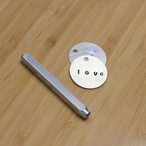 Coral Cactus Custom Font Number and Letter Stamping Tool Case (36 Lowercase Stamps/Alphabet 0-9#, 1/8 inch (3mm) Letters, Numbers, Symbols - Hard Carbon Steel Tools - Stamp/Punch Metal, Jewelry, Leather, Wood - Image 5