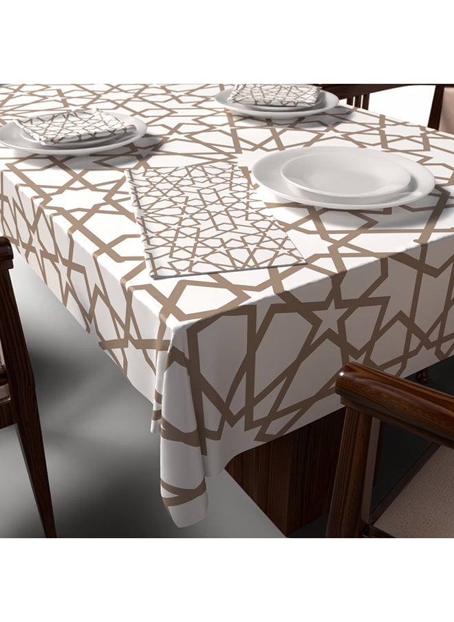 ART MOOD - Nova Tablecloth & Napkins Set Satin Multicolor 140W * 140L Cm - Image 1