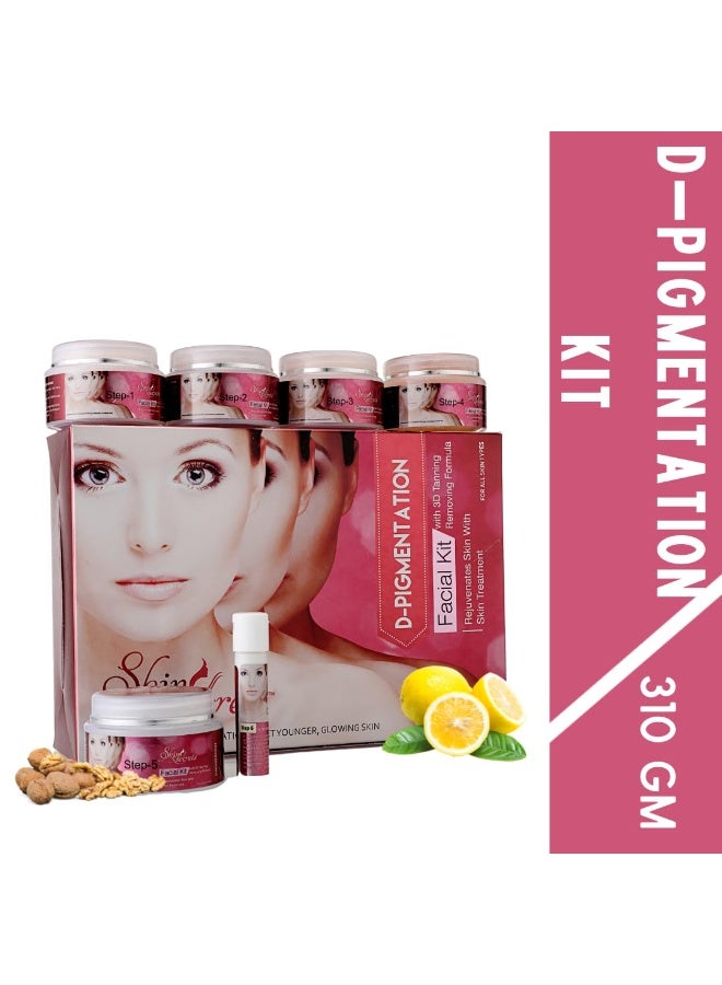 Skin Secrets D-Pigmentation Facial Kit| Clears Blemishes, Minimizes Pigmentation, Refines Skin Tone| 310gm (Pack of 6) - Image 2