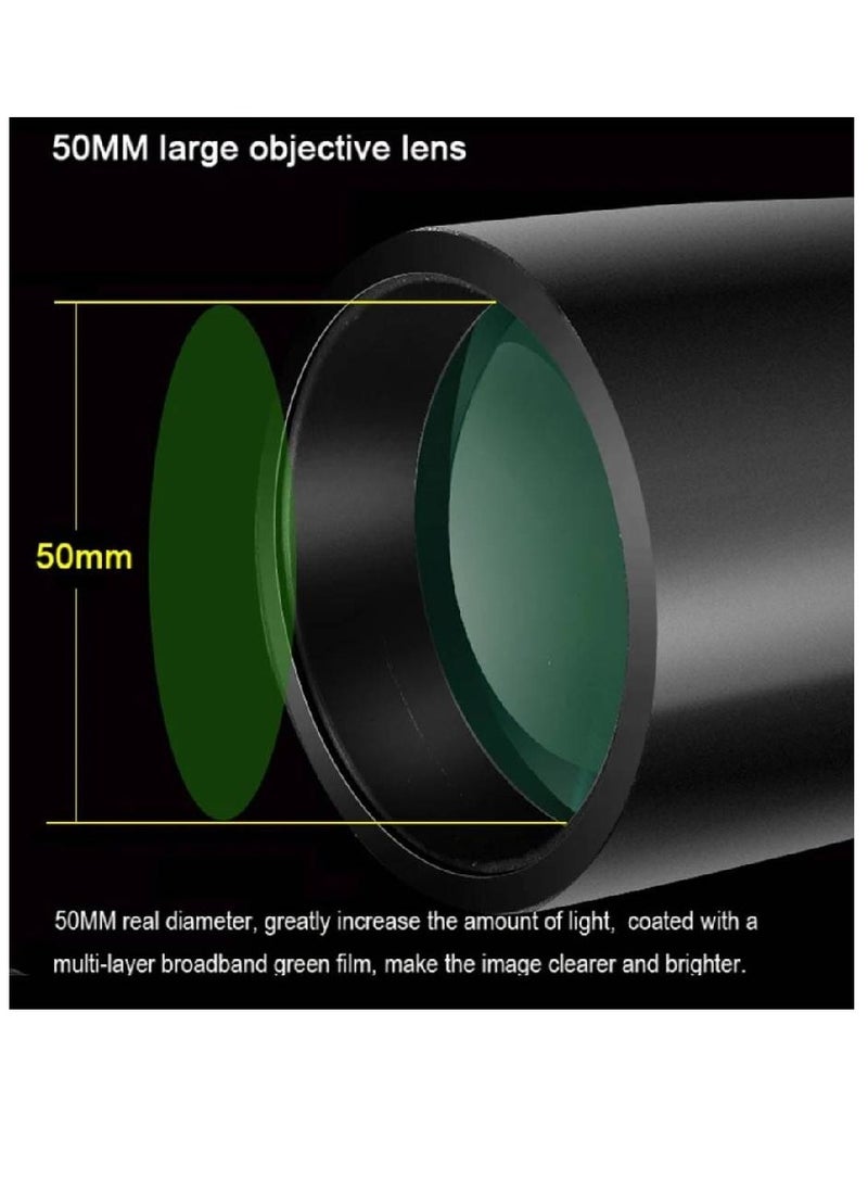 GENNEXT Telescope Monocular Waterproof High Definition Telescope Spotting Scope Phone Photography Adapter For Bird Watching Scenery Black  - Image 3