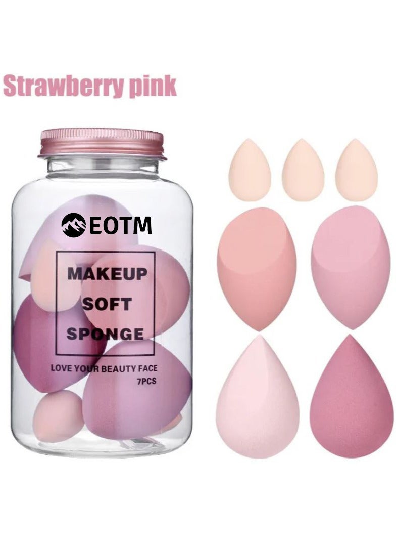EOTM 7 In 1 Foundation Blending Multi-color Latex Free Washable Makeup Soft Sponge  - Image 1