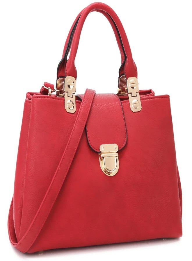 Dasein Women Satchel Handbags Top Handle Purse Medium Tote Bag Vegan Leather Shoulder Bag - Image 1