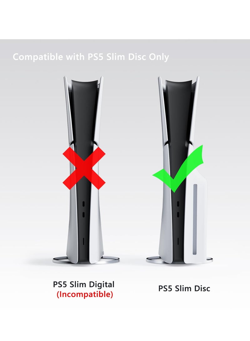 Cover Plates with Cooling Vents for PS5 Slim Console Disc Edition Protective Shell Panels Replacement Faceplate Backplate Compatible with Playstation 5 Accessories (Purple) - Image 2