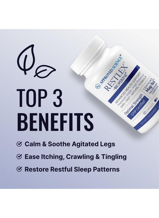 Approved Science مزيج ماغنيسيوم غليسينات معتمد من ساينس ريستليكس - 420 ملغ، إل-ثيانين 200 ملغ - 60 كبسولة - Image 3