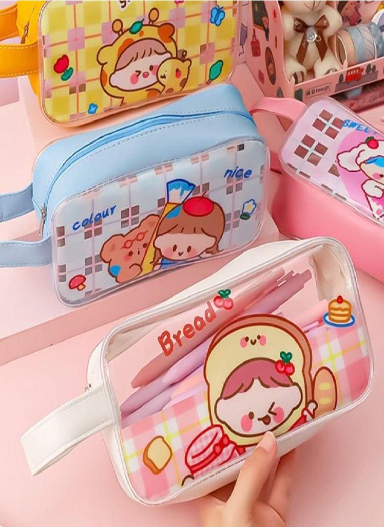 Eckek - Style Desktop Storage Bags School Supplies Pencil Pouch Comestic Bag Stationery Bag Pencil Case - Image 1