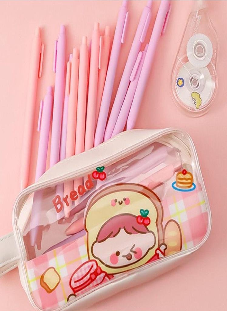 Eckek - Style Desktop Storage Bags School Supplies Pencil Pouch Comestic Bag Stationery Bag Pencil Case - Image 1