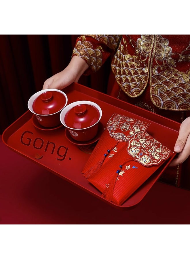 Wedding Red Envelope 2025 New Tassel Creative Happy Word Red Envelope Engagement Gift Thousand Yuan Li Seal Frosted Red Envelope Bag - Image 2