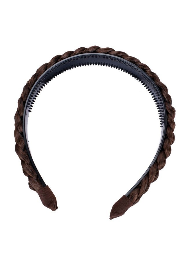 CAISHA Headband Ponytail Braided Hair Piece Hair Band Hair Accessories Brown Mix Hr6 - Image 3