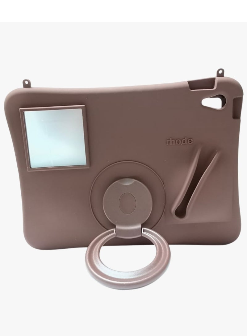 Rhode Lip Gloss Silicone Tablet Case for iPad (A16) 11th Generation 11 Inch 2025/10th Generation 10.9 Inch 2022 Case with Pencil Holder, Hybrid iPad 11 10 Case - Image 5