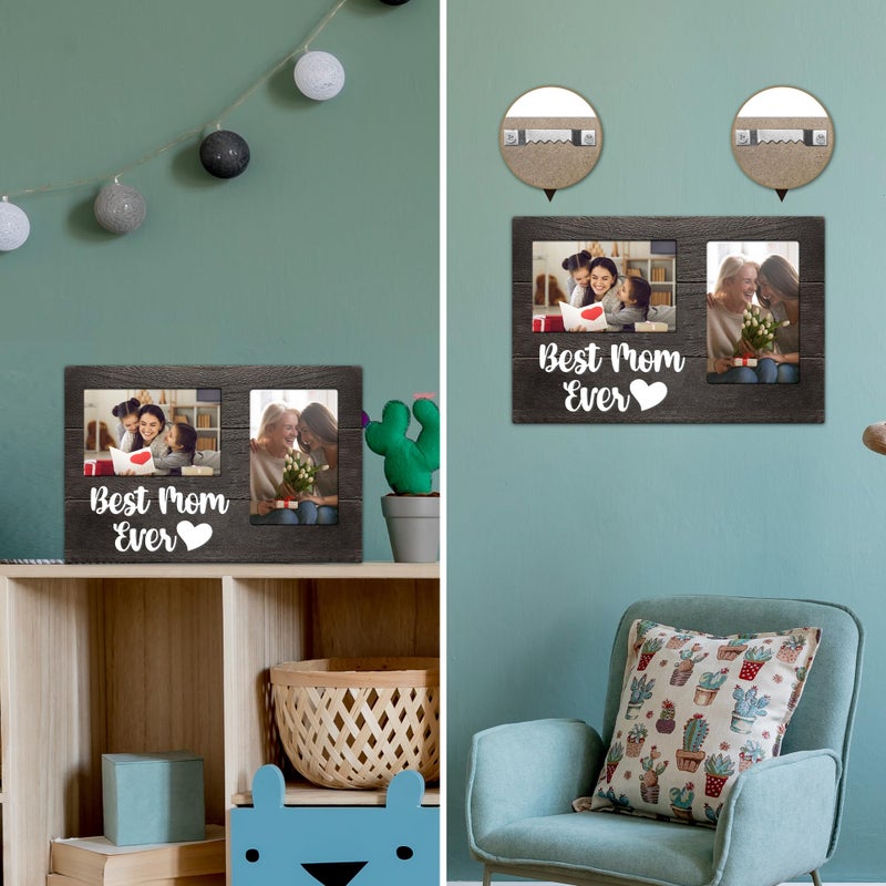 JNDJE هدايا Jndje لـ Mom Mom Birthday Gifts for Mom - Mothers Day Mom Gift from Benafters 3D Photo Frame Hold 4x6 Inches اثنين - Image 4
